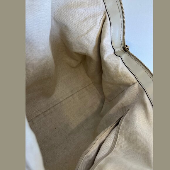 Tan Gucci GG Canvas Sukey Satchel Tote Bag - Picture 9 of 15